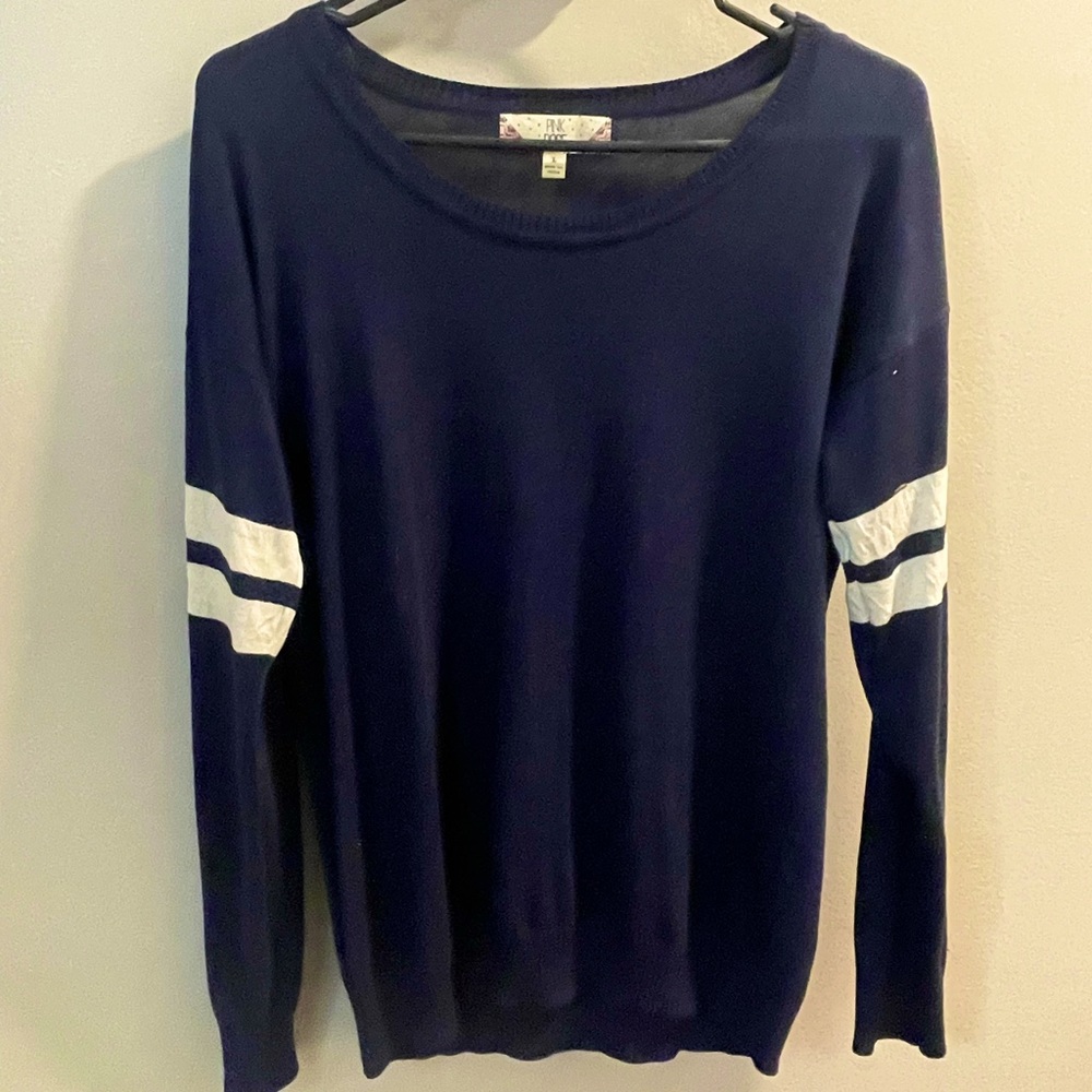 Pink Rose blue sweater